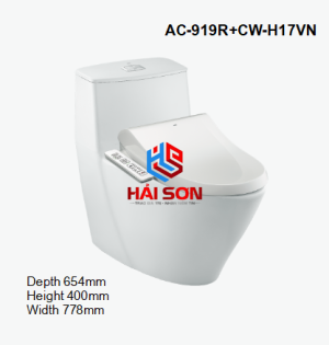 INAX Bồn cầu 1 khối kết hợp nắp rửa điện tử AC-919R+CW-H17VN