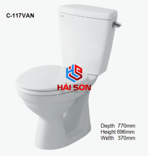 INAX Bồn cầu 2 khối C-117VAN