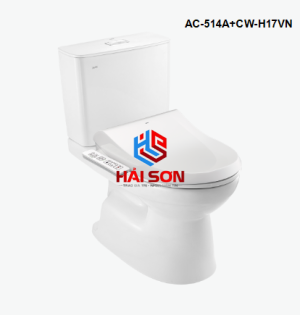 INAX Bồn cầu 2 khối kết hợp nắp rửa điện tử AC-514A+CW-H17VN
