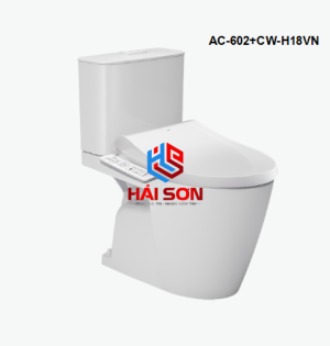 INAX Bồn cầu 2 khối kết hợp nắp rửa điện tử AC-602+CW-H18VN