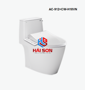 INAX Bồn cầu 1 khối kết hợp nắp rửa điện tử AC-912+CW-H18VN