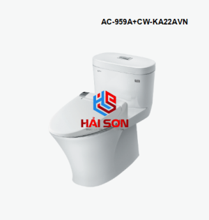 INAX Bồn cầu 1 khối kết hợp nắp rửa điện tử AC-959A+CW-KA22AVN