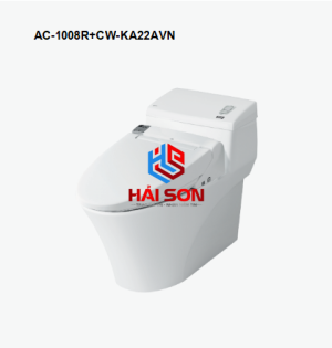 INAX Bồn cầu 1 khối có nắp rửa điện tử AC-1008R+CW-KA22AVN