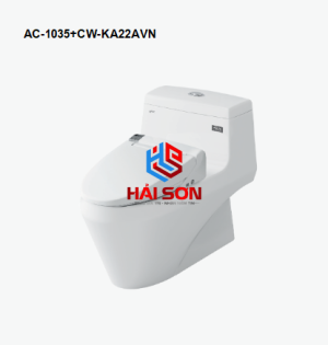 INAX Bồn cầu 1 khối kết hợp nắp rửa điện tử AC-1035+CW-KA22AVN