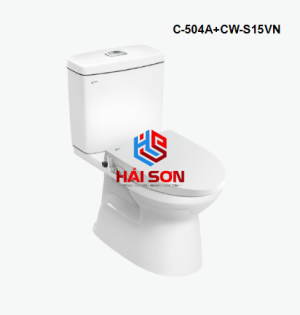 INAX Bồn cầu 2 khối kết hợp nắp rửa cơ C-504A+CW-S15VN