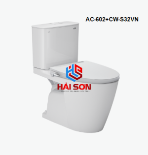 INAX Bồn cầu 2 khối kết hợp nắp rửa cơ AC-602+CW-S32VN