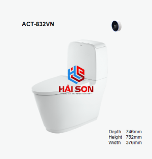INAX Bồn cầu 2 khối xả cảm ứng ACT-832VN