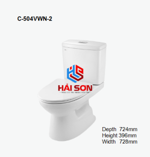 INAX Bồn cầu 2 khối C-504VWN-2