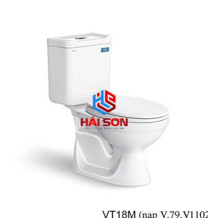 VIGLACERA Bàn cầu hai khối VT18M + Chậu VTL2 (hoặc VTL3 hoặc VTL3N)