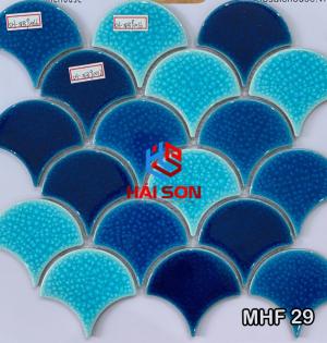 Gạch Mosaic Vảy Cá Gốm Sứ MHF 29