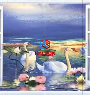 NK SWANS_1.5m2 X 2.4m2 Gạch Tranh Thiên Nga
