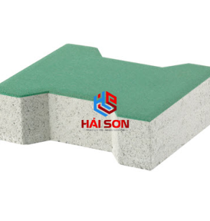 GẠCH VỈA HÈ TERRAZZO CHỬ I XANH