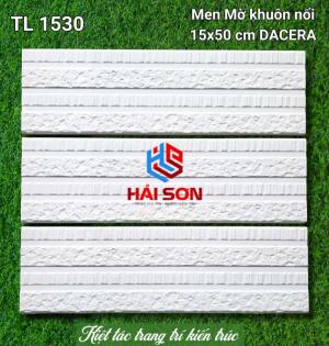 VNTL1530_Gạch Trang Trí Men Nổi 15*50 Màu Trắng