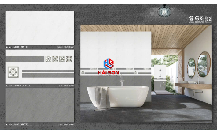 MH39806_300*600 Gạch Ốp Tường Ceramic