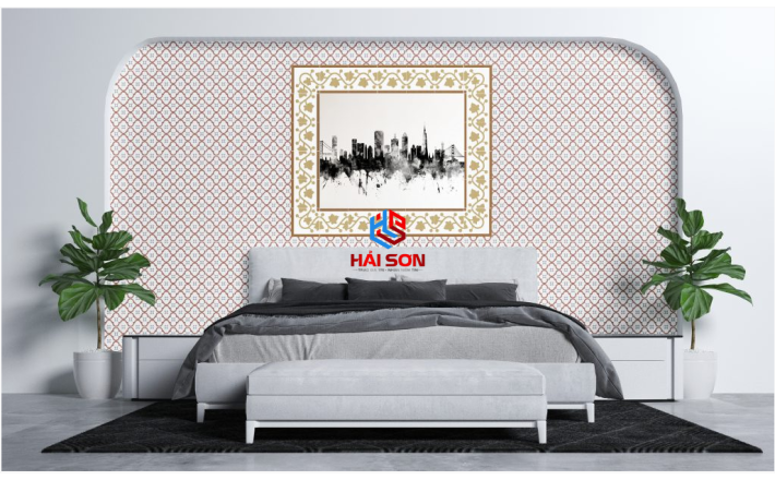 ĐTGB0027Q_200 x 200 x 16 Gạch Bông Hoạ Tiết Trắng Đen