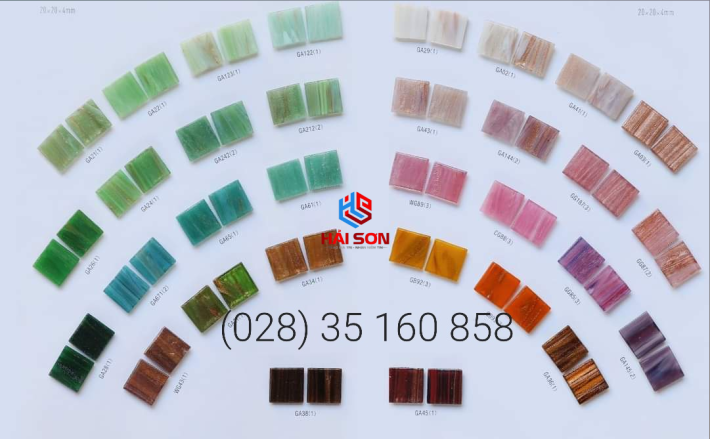 VTPTranh 20_20mm x 20mm Gạch Mosaic Tranh Hồ Bơi
