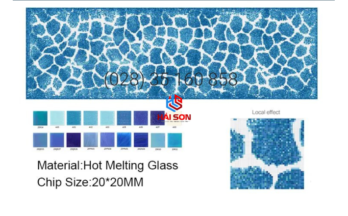 VTPTranh 26_20mm x 20mm Gạch Mosaic Tranh Hồ Bơi