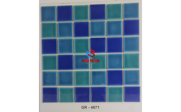 VTP - GR - 4871_306mm x 306mm Gạch Mosaic Gốm Hồ Bơi