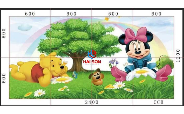 NK1043_1.2m2 X 2.4m2 Gạch Tranh