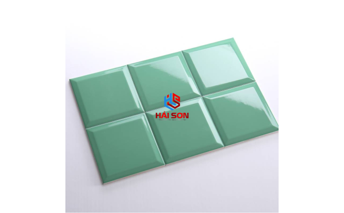 DASM151506CX_150*150mm Gạch Thẻ Vát Bóng Xanh Nhạt