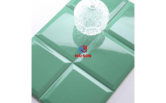 DASM151506CX_150*150mm Gạch Thẻ Vát Bóng Xanh Nhạt