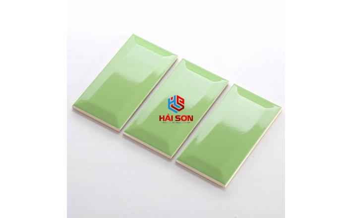 DASM751506X_75*150mm Gạch thẻ xanh cốm bóng vát