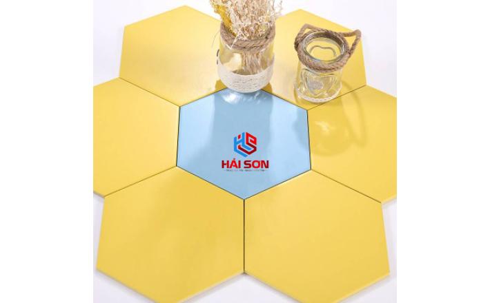 DASM23205_200x230x115mm Gạch Thẻ Lục Giác Màu Vàng