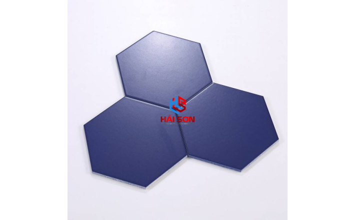 DASM23208_200*230*115mm Gạch Thẻ Lục Giác Màu Xanh