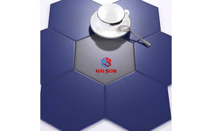 DASM23208_200*230*115mm Gạch Thẻ Lục Giác Màu Xanh