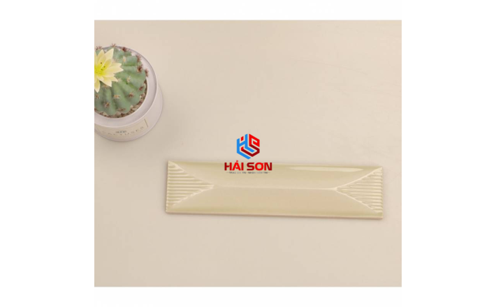 DASMGEC5B_65*265mm Gạch Thẻ Trang Trí Độc Đáo Be Bóng