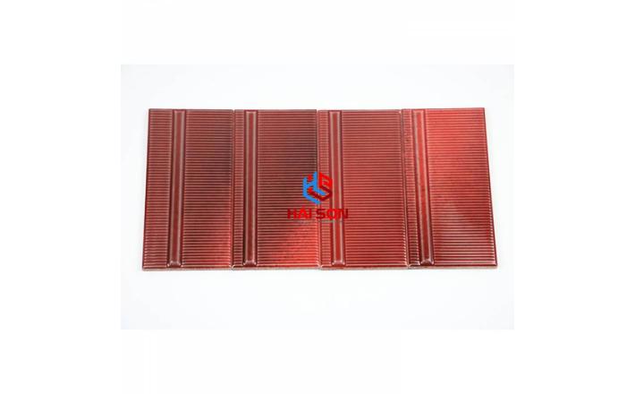 DAS100200-01_100*200mm Gạch thẻ trang trí hình lược (Đỏ đen nhạt mix 4 màu)