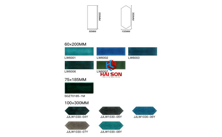 DASM751510_60*200mm Gạch thẻ ốp tường rạn 