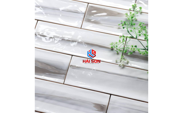 DASMETRO_100x300 mm Gạch Thẻ Chữ Nhật Xám Metro Bóng Lượng