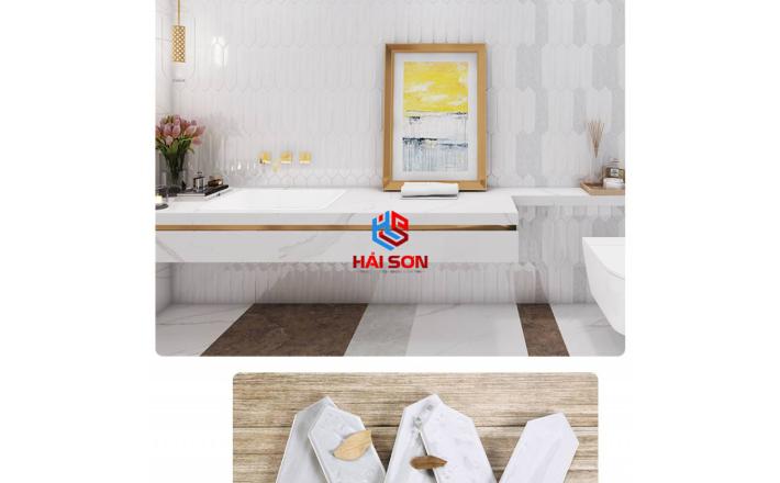 DASM75300J_75x300mm Gạch Thẻ Mũi Tên Trắng Đen