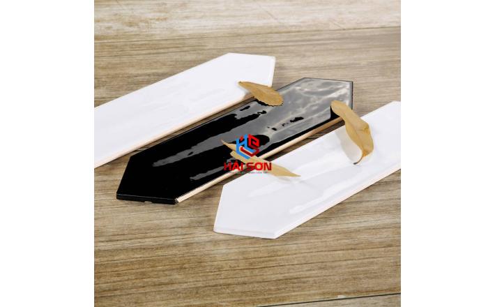DASM75300J_75x300mm Gạch Thẻ Mũi Tên Trắng Đen