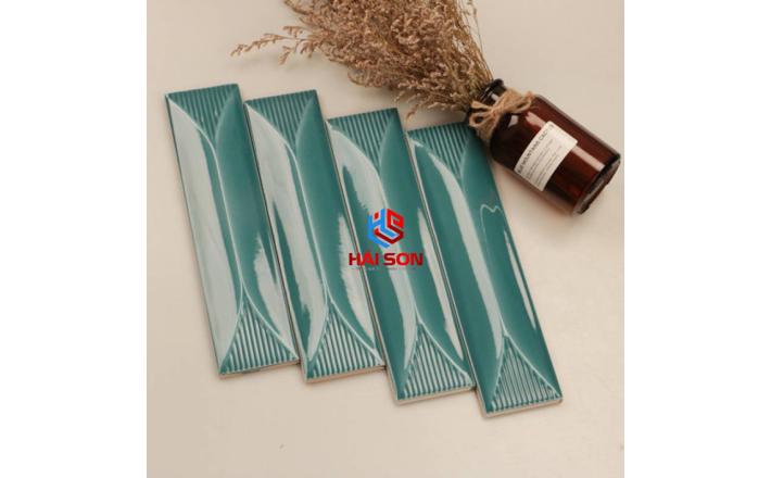 DASMGED7_65 * 265mm Gạch Thẻ Trang Trí Màu Xanh Ngọc