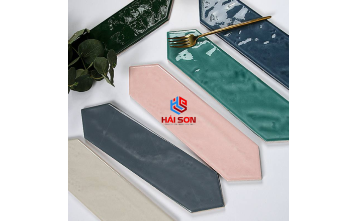 DASM75316J_75 * 300MM Gạch Thẻ Lông Vũ Bóng Lượn Xanh Matcha
