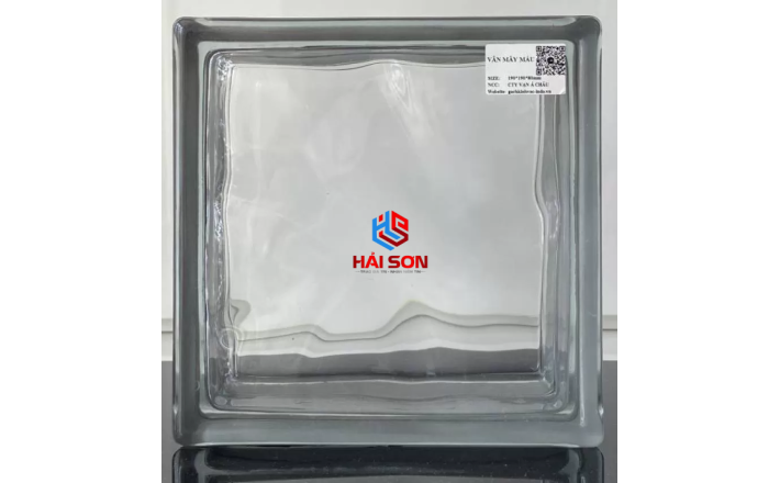 DASVAC-059_190*190*95 mm Gạch Kính Vân Mây Xám