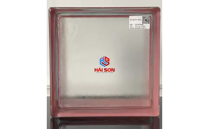 DASVAC-092_190*190*95 mm Gạch Kính Da Quýt Hồng
