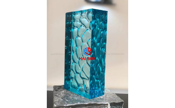 DASS7_Gạch Kính Khối Đặc Màu Xanh