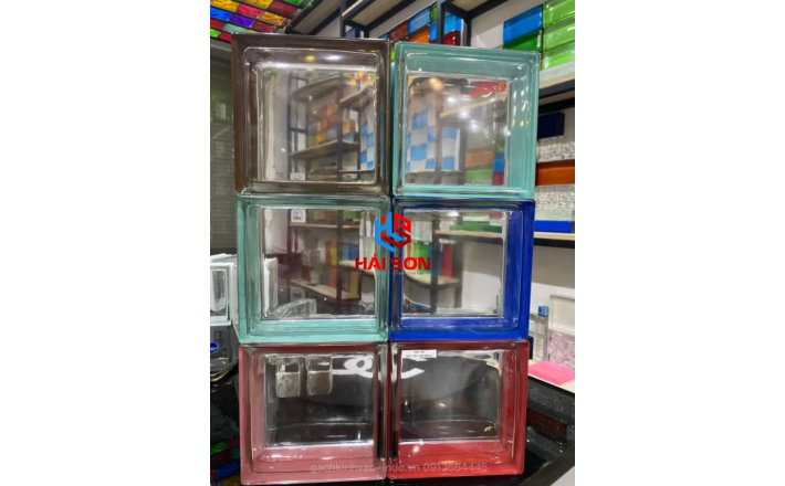 DASVAC-100VAC_190*190*95 mm Gạch Kính Trơn Đủ Màu