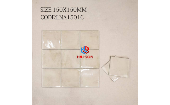 DAS1501G_150x150mm Gạch Thẻ Porcelain Men Bóng