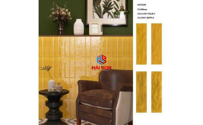 DASM7532P8_75 * 300MM Gạch Thẻ Chữ Nhật Bóng Lượn