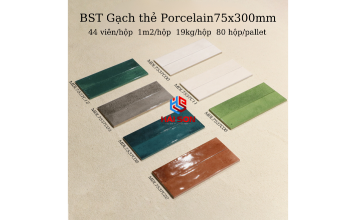 DASMDL7537C06_75x300 Gạch Thẻ Giả Cổ Bóng Lượn