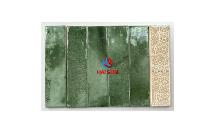 DAS	M7533F12_75x300mm Gạch Thẻ Chữ Nhật Xanh Trà Bóng Lượn
