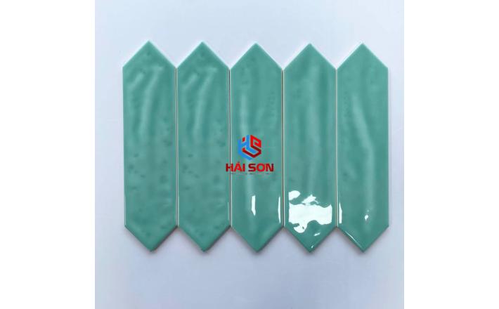 DAS75306J-2_75x300mm Gạch Thẻ Mũi Tên Bóng Lượn Xanh Mint