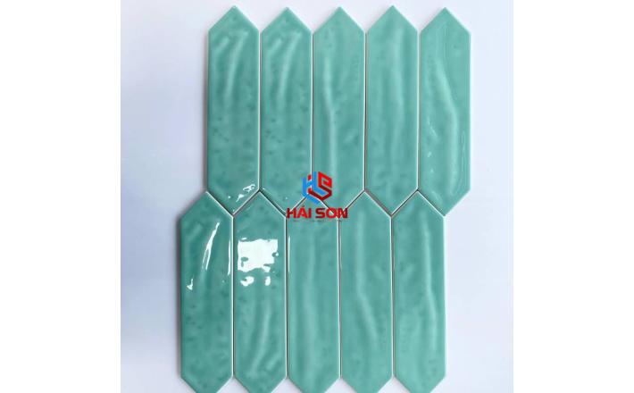 DAS75306J-2_75x300mm Gạch Thẻ Mũi Tên Bóng Lượn Xanh Mint