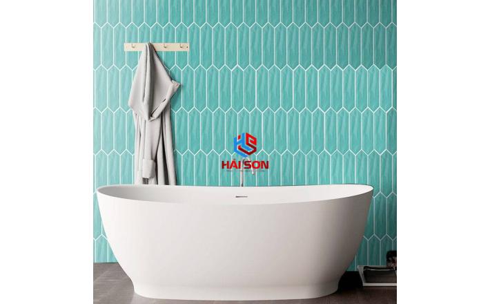 DAS75306J-2_75x300mm Gạch Thẻ Mũi Tên Bóng Lượn Xanh Mint