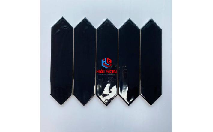 DAS75307J_75x300mm Gạch Thẻ Mũi Tên Bóng Lượn Đen