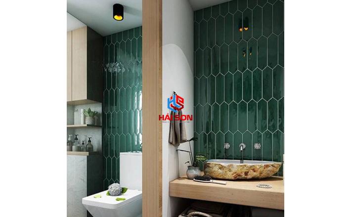 DAS-75312J_75x300mm Gạch Thẻ Mũi Tên Bóng Lượn Xanh Lá